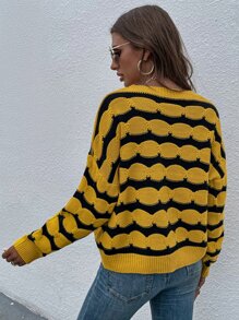 Áo len nữ In chữ V Giải trí - Nhiều màu - Xem 2