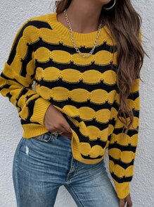 Áo len nữ In chữ V Giải trí - Nhiều màu - Xem 5