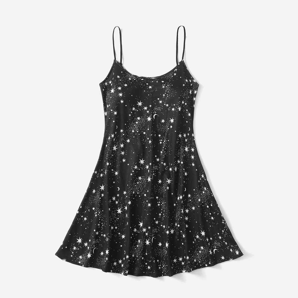 

Galaxy Cami Dress, Black
