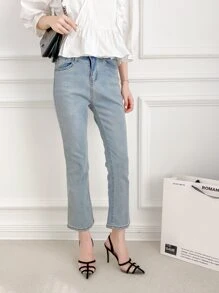 Tacones altos elegantes y de moda con correa trasera para mujer - Negro - Ver 5