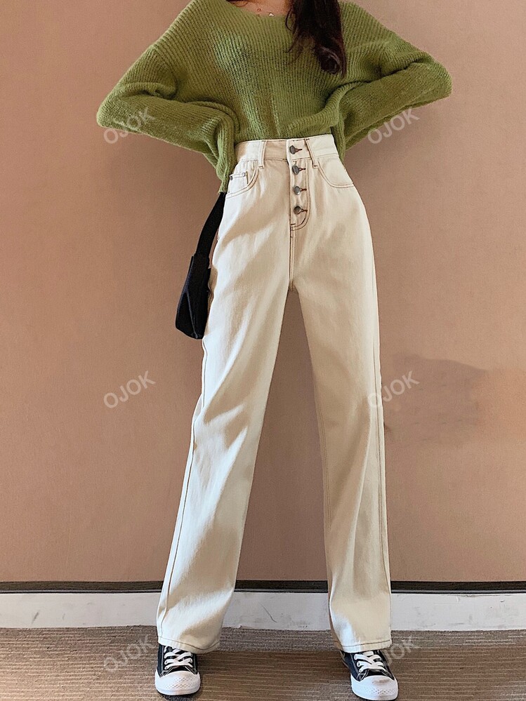 おすすめ☆ CHLOE ハイライズ ストレートレッグジーンズ Chloé - ワイドレッグ ジーンズ / デニム製 / ヴィンテージ