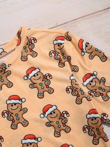 Plus Christmas Print Tee - Multicolor - View 4