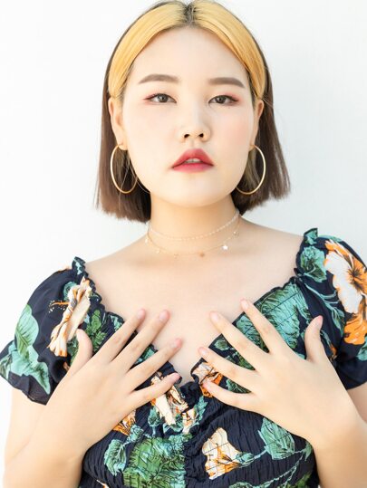 1pc Star Charm Layered Necklace