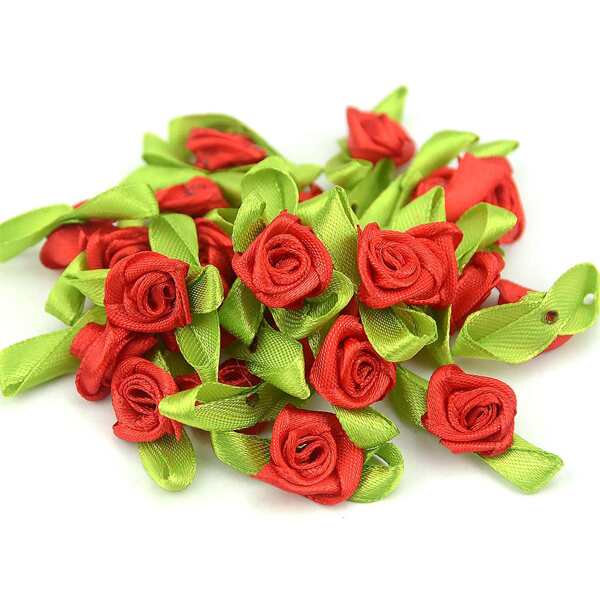 

100pcs Artificial Flower, Red