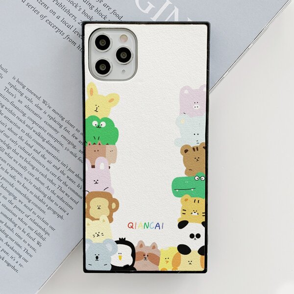 

Cartoon Zoo Phone Case, Multicolor