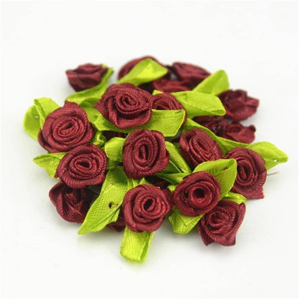 

100pcs Artificial Flower, Burgundy