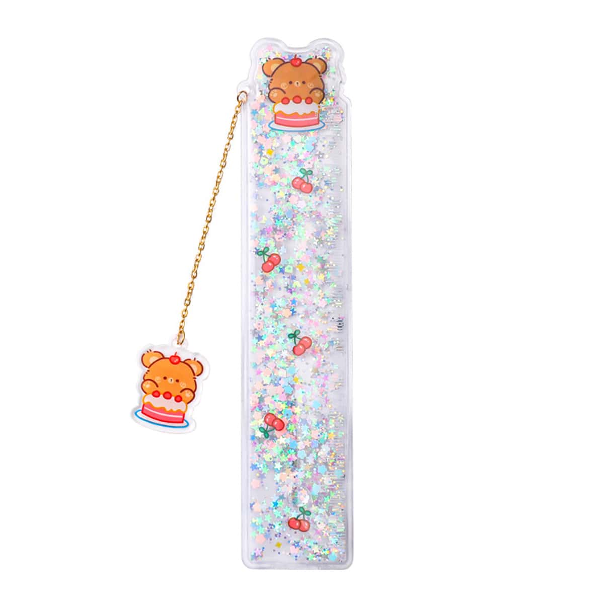 

1pc Cartoon Graphic Random Ruler, Multicolor