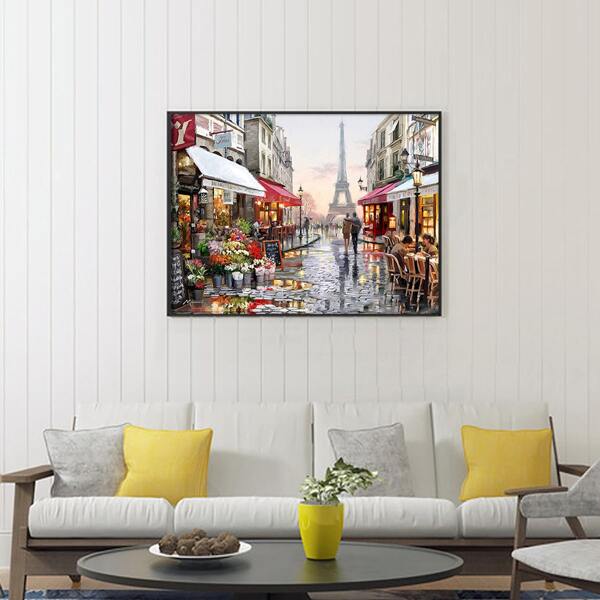 

Scenery Print DIY Diamond Unframed Painting, Multicolor