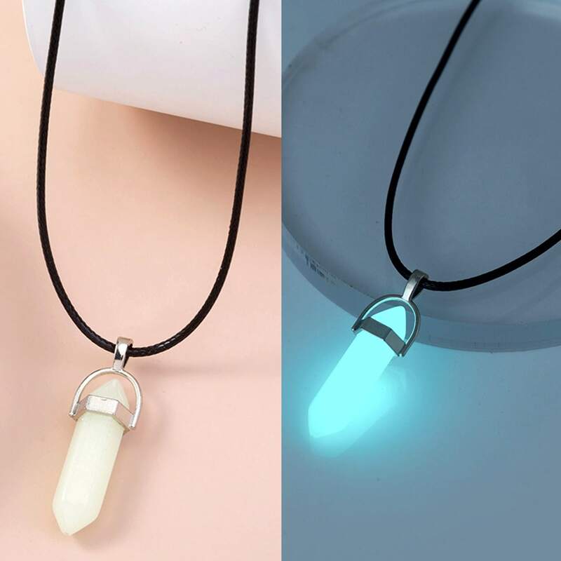 

Crystal Pendant Necklace, Silver