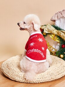 PETSIN Sudadera de felpa con diseño navideño para mascotas