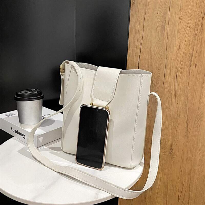 

Minimalist Crossbody Bag, White