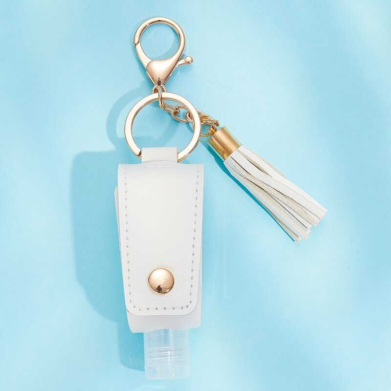 

Tassel Charm Keychain, White