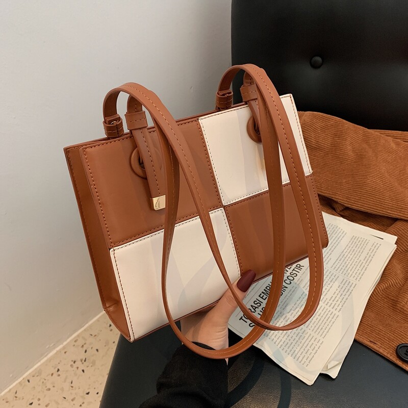 

Colorblock Tote Bag, Multicolor