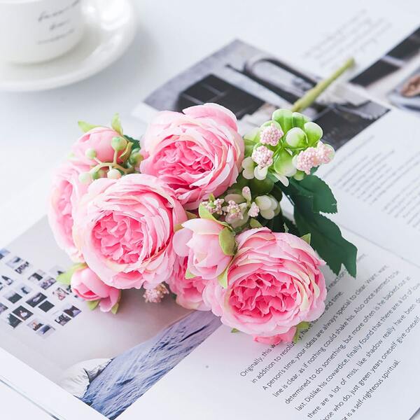 

1pc Artificial Flower Bouquet, Pink