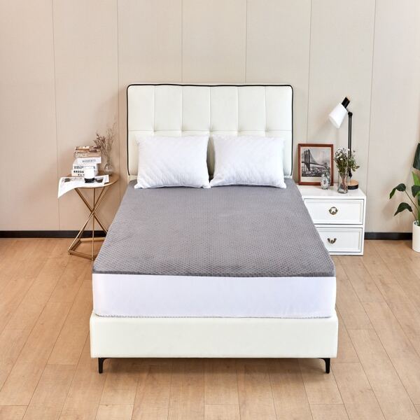 

Solid Color Fitted Sheet, Grey