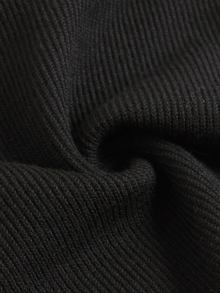 SHEIN 小女童不對稱背心和荷葉邊襯衫洋裝 - 黑與白 - 查看 4