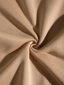 SHEIN EZwear 字母圖案小高領加絨內裏連帽衫