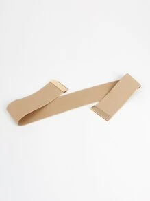 Metal Buckle Belt Halloween Summer, School Fall, Autumn, Halloween - Beige - View 4