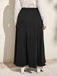 EMERY ROSE Váy Plus Size màu trơn Giải trí - màu đen - Xem 3
