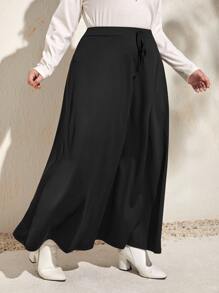 EMERY ROSE Váy Plus Size màu trơn Giải trí - màu đen - Xem 4