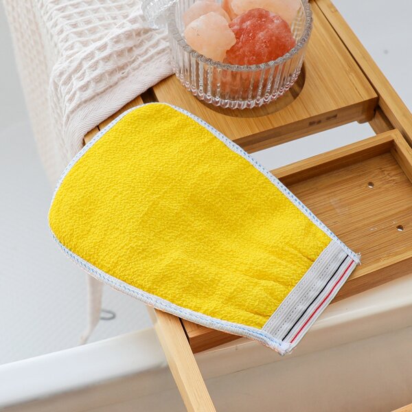 

1pc Exfoliating Bath Brush, Yellow