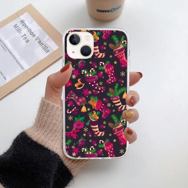 

Christmas Graphic Phone Case, Multicolor