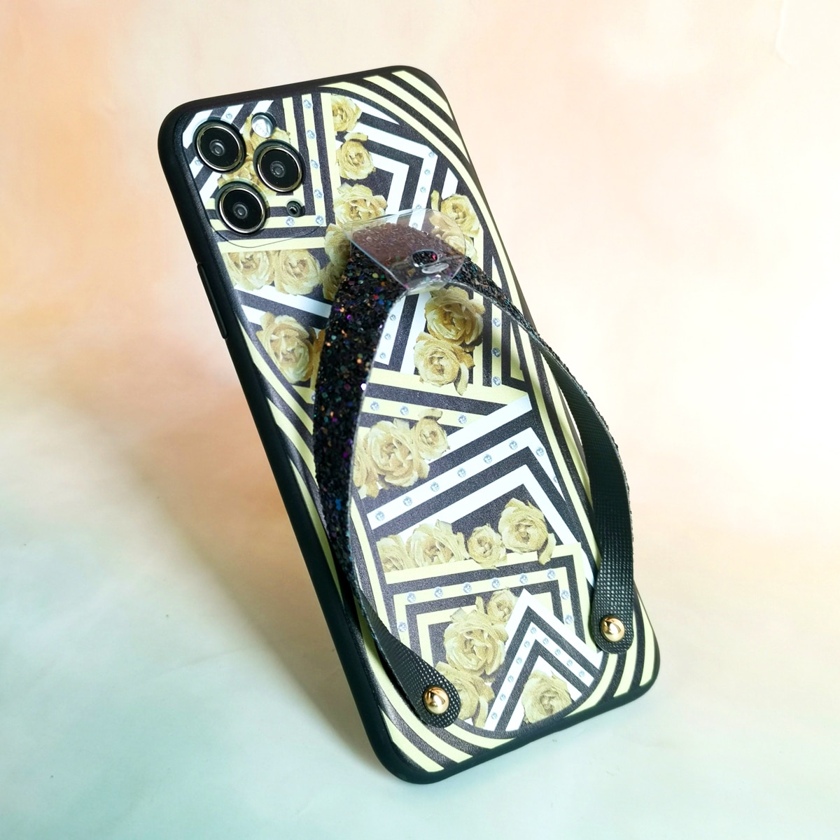 Чехол для телефона с ручным ремешком с цветочным рисунком Вьетнамки