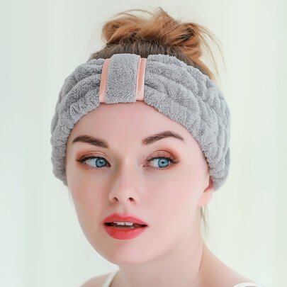 1pc Plain Bath Headband