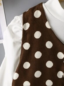 Bộ hai mảnh Gái Nút đôi Chấm bi Giải trí - Nhiều màu - Xem 4