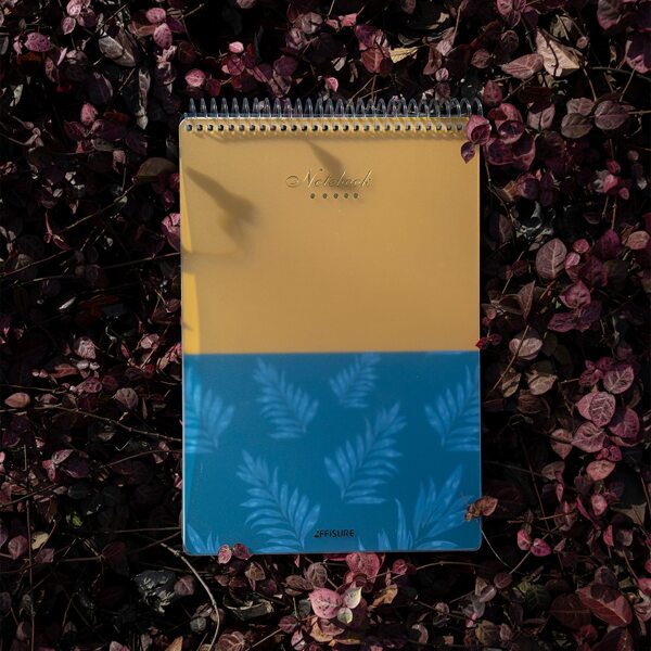 

1pc Maple Leaf Print Notebook, Multicolor