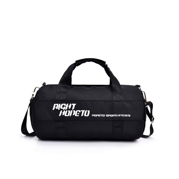 

Letter Graphic Duffel Bag, Black