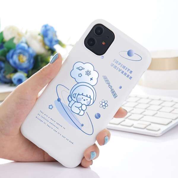 

Cartoon Graphic Phone Case, Multicolor