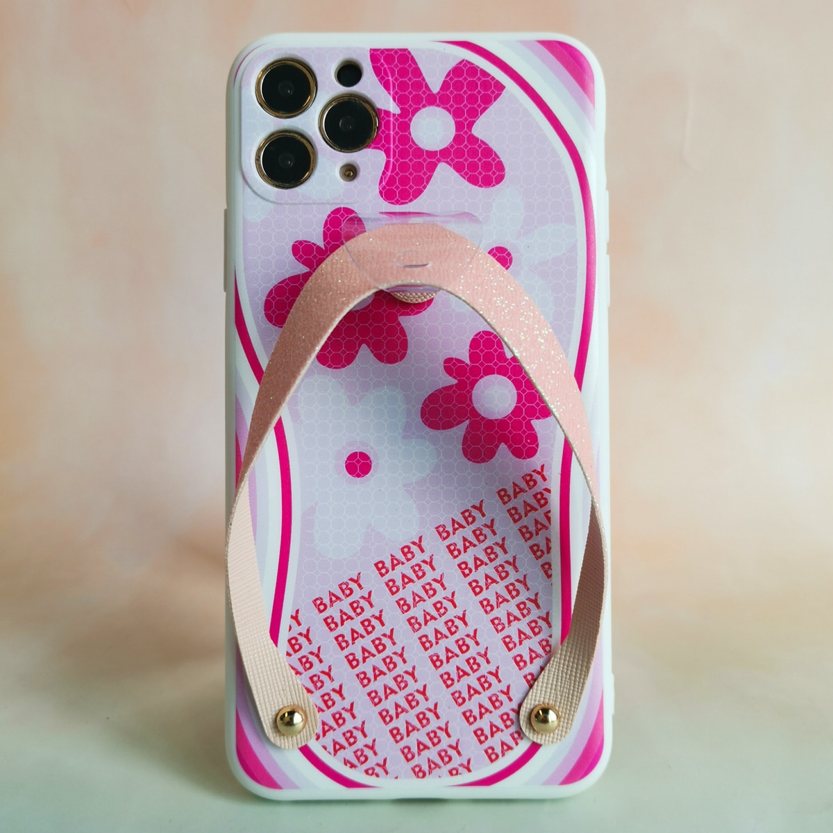 Чехол для телефона с ручным ремешком с цветочным рисунком Вьетнамки