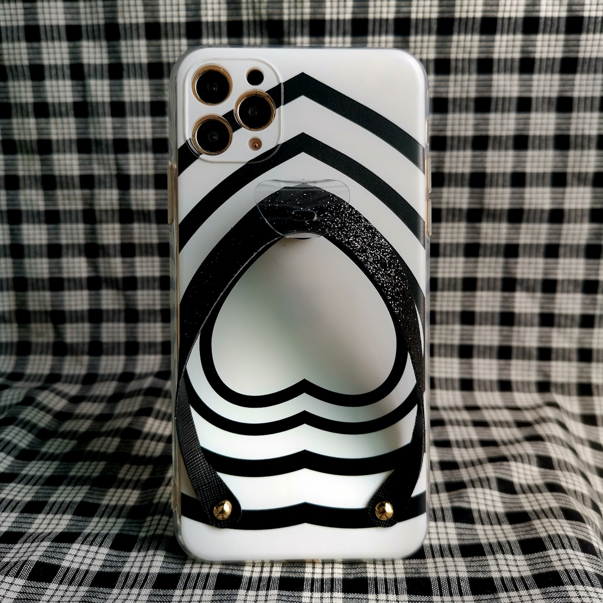 Чехол для телефона с ручным ремешком с узором сердечка Вьетнамки