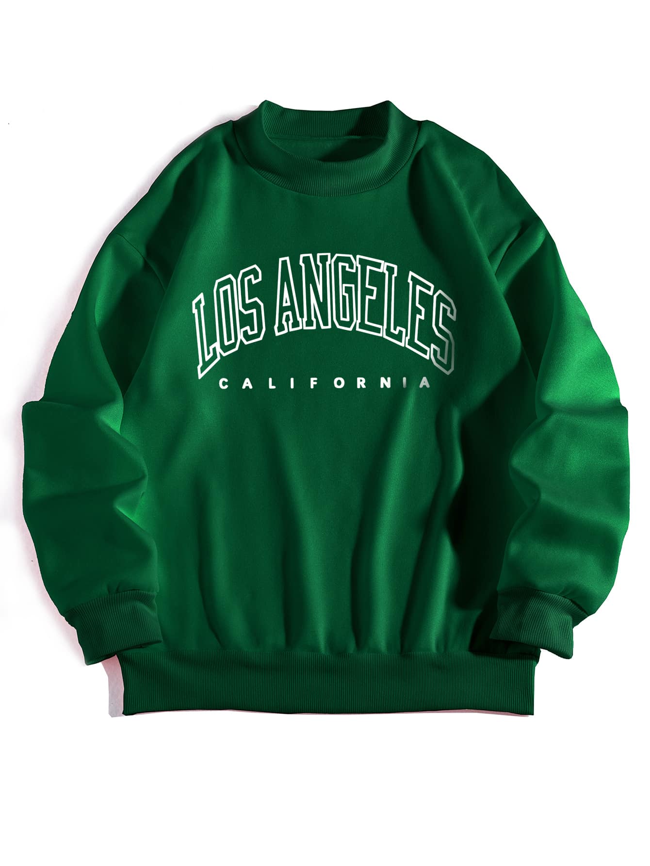 SHEIN EZwear 字母图案立领保暖内衬连帽衫毕业典礼、返校服装、毕业典礼、女士教师服装、返校套头衫秋季服装