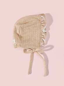 1 件嬰兒冬宮風格帽子、帽子、嬰兒保暖無簷小便帽 - 卡其色 - 查看 1