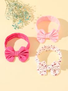 3 pièces Accessoires de cheveux avec nœud pour bébé, convient pour un port quotidien
