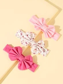 3 pièces Accessoires de cheveux avec nœud pour bébé, convient pour un port quotidien