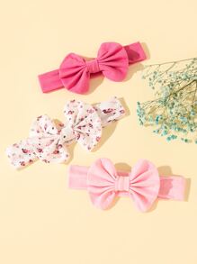 3 pièces Accessoires de cheveux avec nœud pour bébé, convient pour un port quotidien