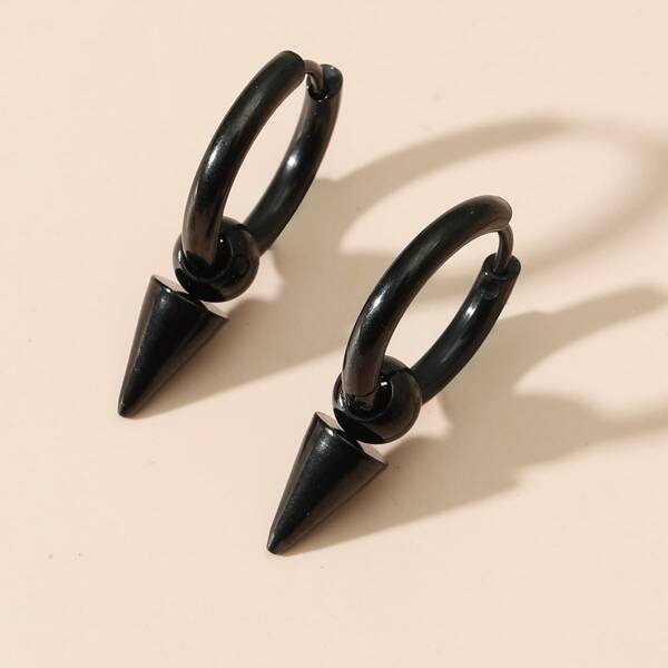 

Pointed Cone Earrings, Black