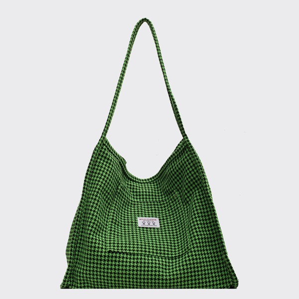 

Houndstooth Pattern Tote Bag, Multicolor