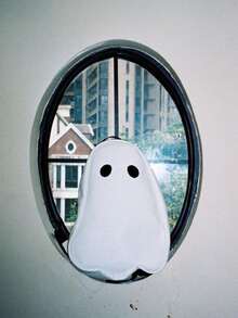 Mochila con diseño de dibujos animados - Blanco y Negro - Ver 5