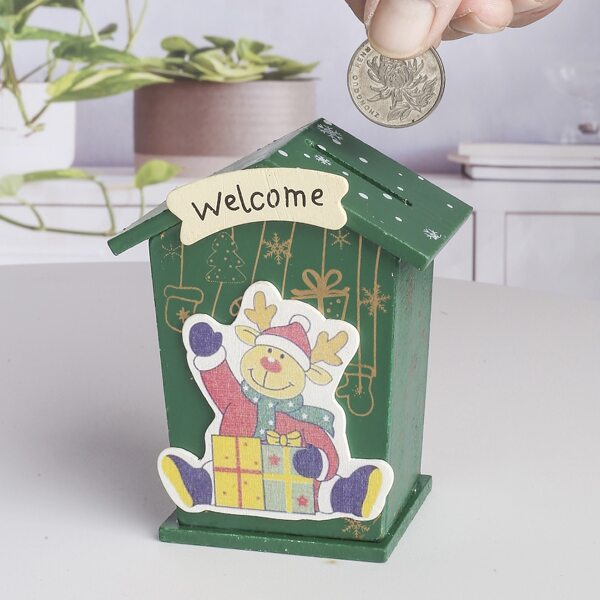 

Christmas Elk Decor Money Box, Multicolor