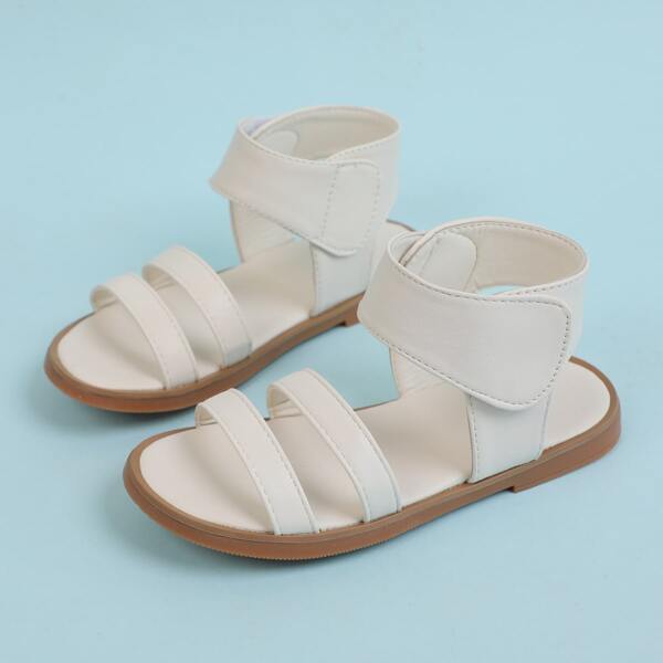 

Girls Minimalist Ankle Strap Sandals, Beige
