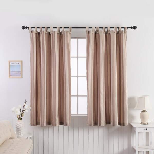 

Striped Pattern Single Panel Curtain, Multicolor