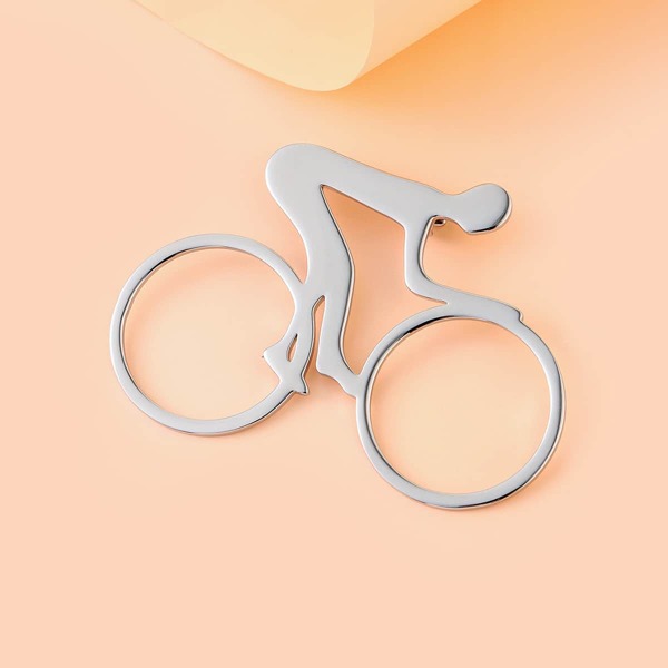 

Figure Design Brooch, Silver