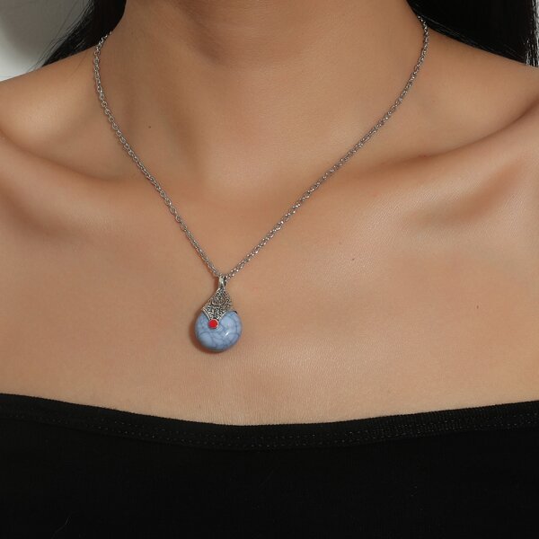 

Resin Pendant Necklace, Multicolor