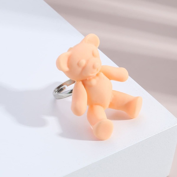 

Cartoon Bear Decor Ring, Beige