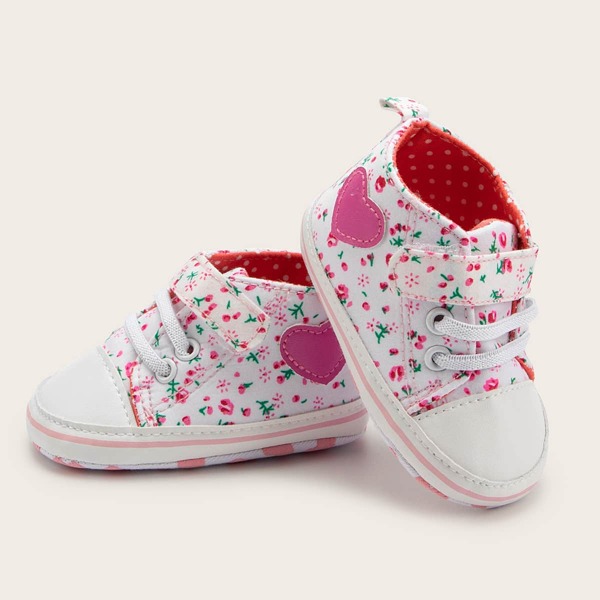 

Baby Floral Graphic Velcro Strap Sneakers, Multicolor