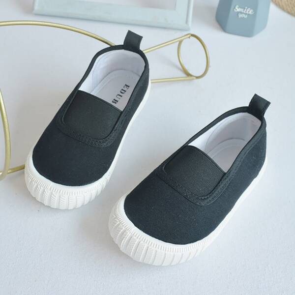 

Boys Two Tone Slip On Sneakers, Black